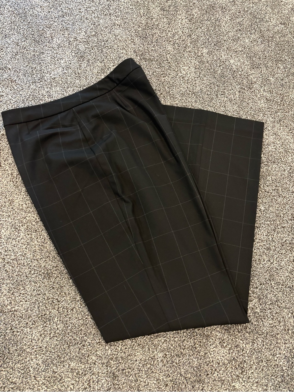 Women’s Calvin Klein Black Windowpane Dress Pants - Size 16